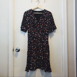 The Kooples | Floral Print Silk Dress | Size Small